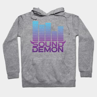 Sound Demon Cool Blue and Purple Hoodie